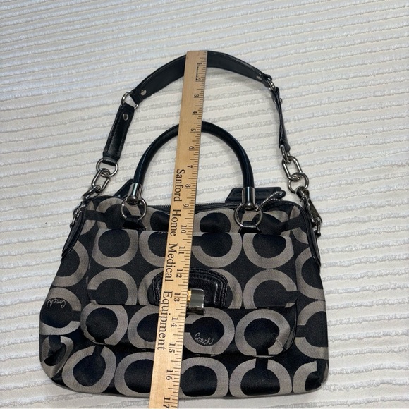 Coach Kristin Purse Graphic Jacquard Shoulder Bag‎ Opa Print Chain Link Bag Y2K - Picture 14 of 16